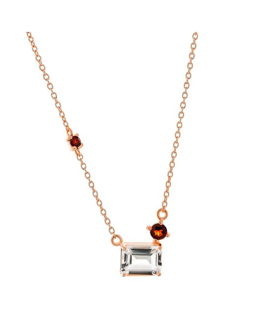 Orphelia Metallic 'Fira' 925 Sterling Necklace
