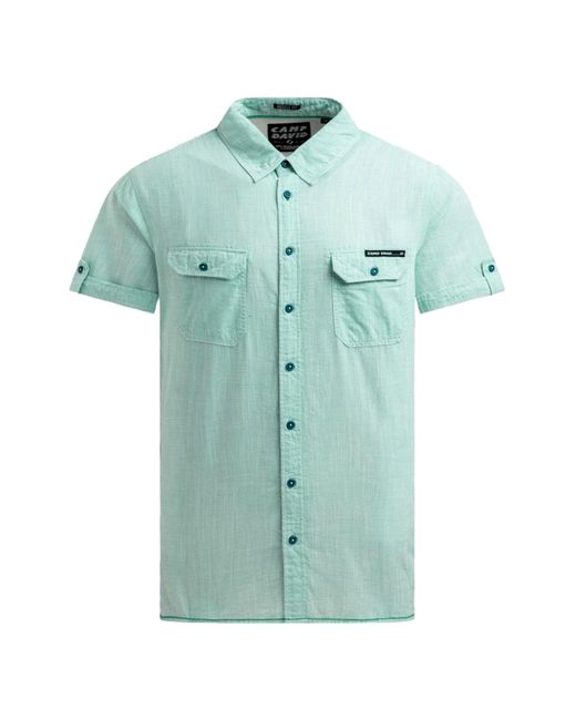 Camp David Shirt in het Green voor heren