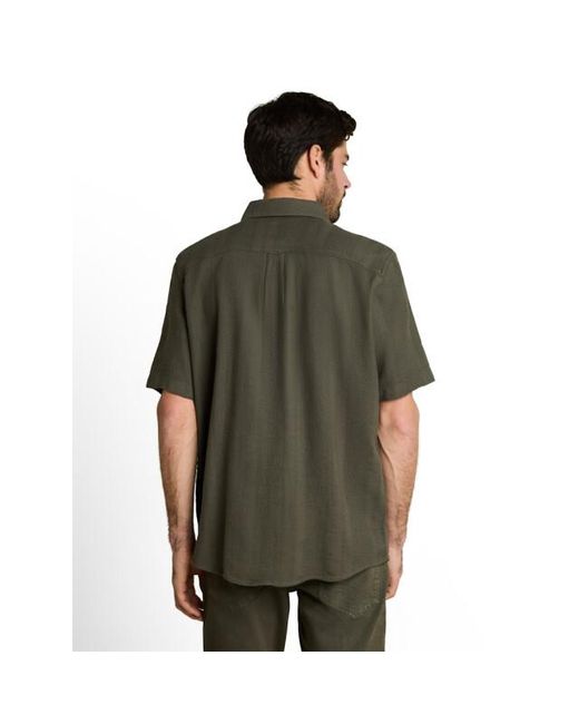 Tom Tailor Comferd Structure Shirt Army in het Green voor heren