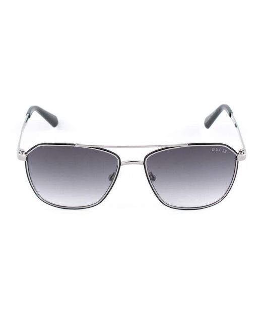 Guess Metallic Black Metal Sunglasses for men