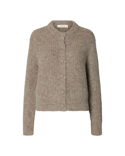 SELECTED Pullover 16102169 in het Natural