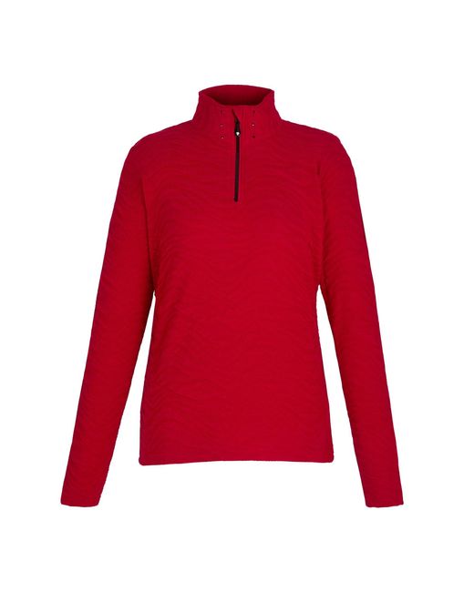 Dare 2b Red Ladies Glamourize Iii Quilted Quarter Zip Midlayer (True)