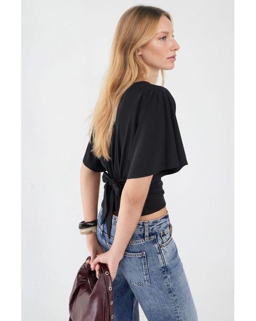 Hiccup Bootneck Gebreide Top in het Black