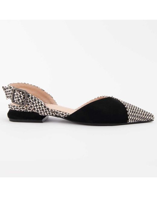 Montevita Black Ballet Flats Baleri3