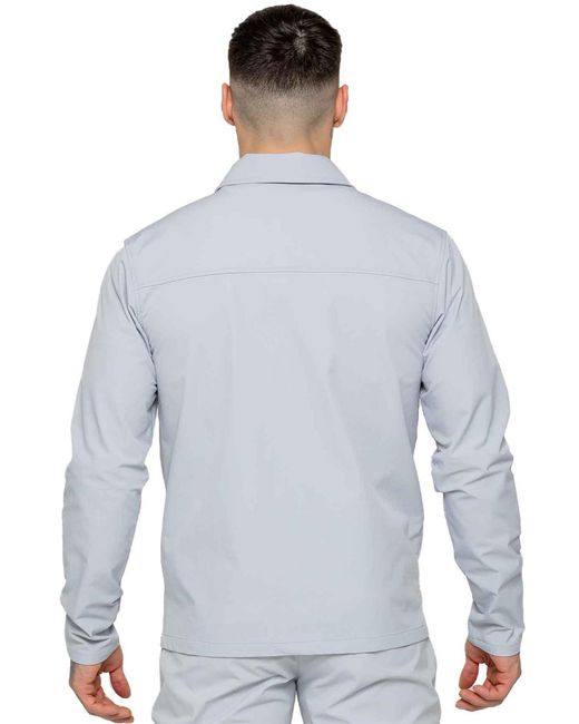 Enzo Cargo Shacket in het Blue voor heren