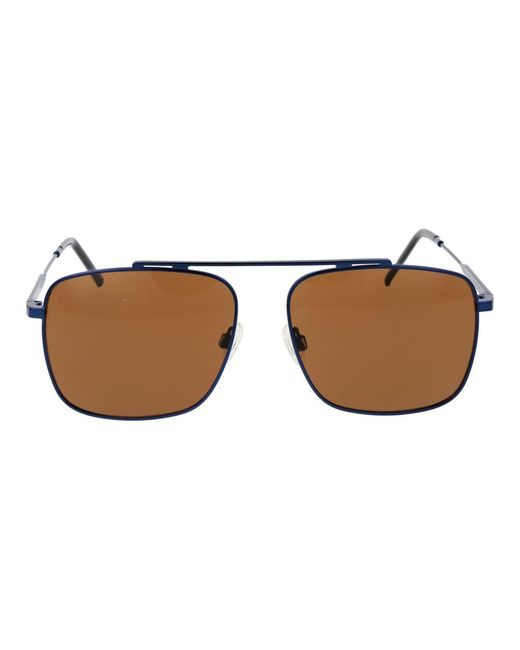Champion Brown Gold Metal Sunglasses for men