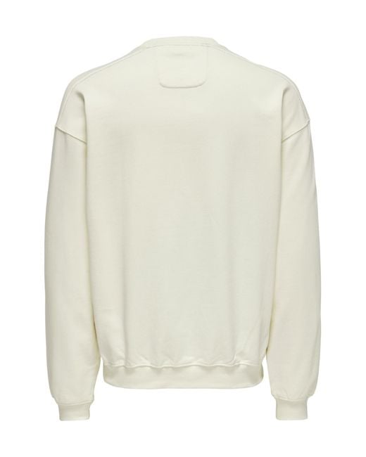 Only & Sons Pullover in White für Herren