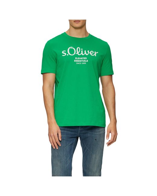 S.oliver T-Shirt in het Green voor heren