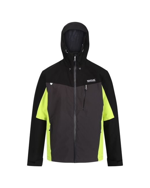 Regatta Black Birchdale Waterproof Hooded Jacket (Ash/ for men
