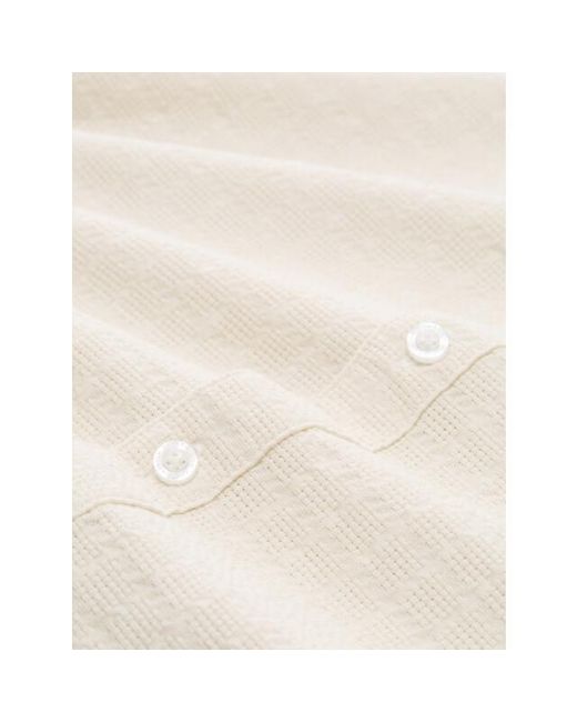 Tom Tailor Comferd Structure Shirt in het Natural voor heren