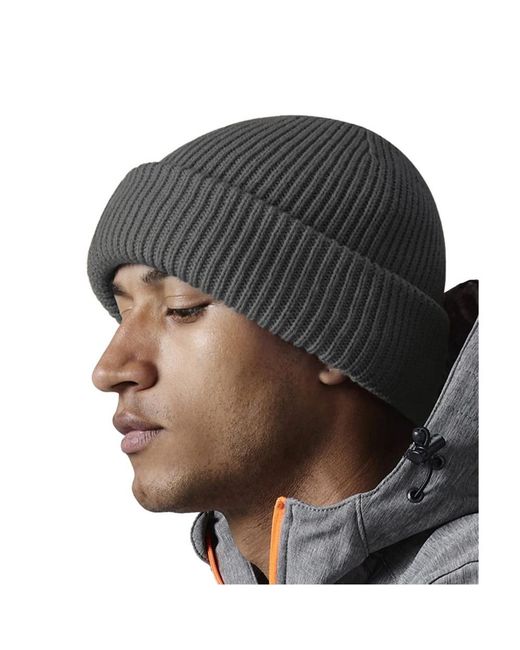 BEECHFIELD® Gray "Elements" Mütze Atmungsaktiv (Graphitgrau)