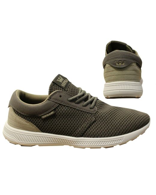 Supra Black Hammer Run Mesh Lace Up Casual Running Trainers 08128 036 B84D for men