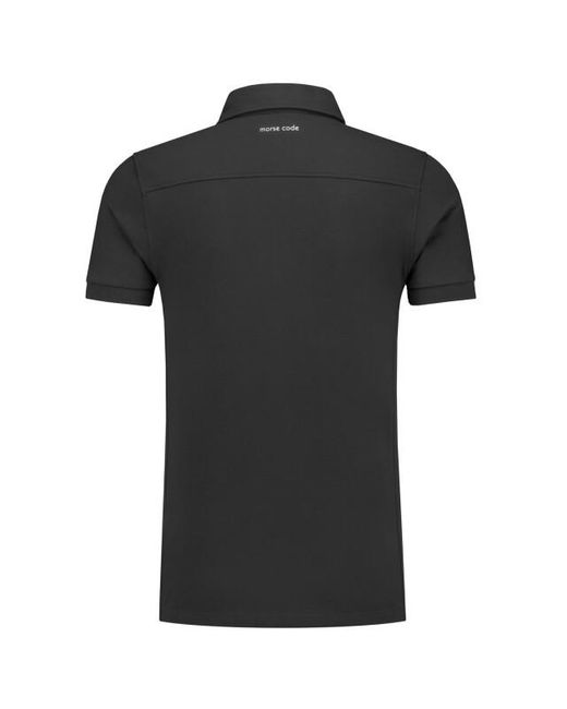 MORSE CODE Polo Donker in het Black voor heren