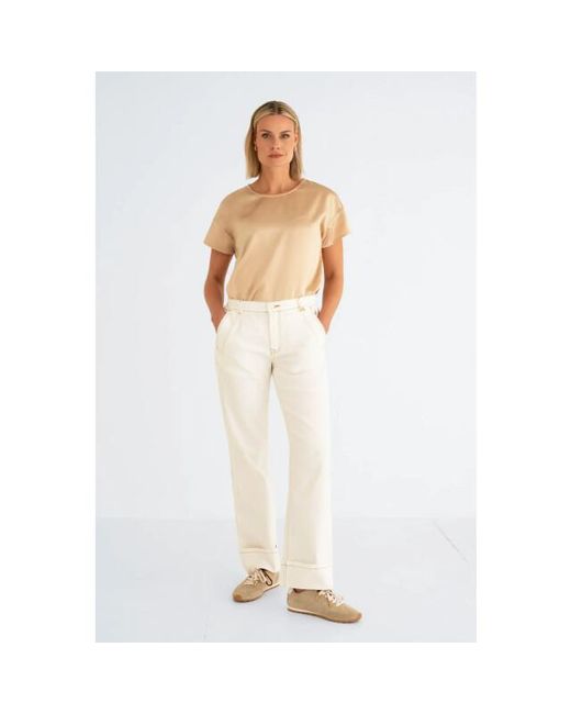 Maicazz Millo Top Sp26.60.319 in het Natural