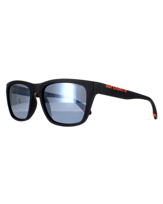 Superdry 5009 104P Zilver Spiegel Gepolariseerde Zonnebril in het Blue voor heren