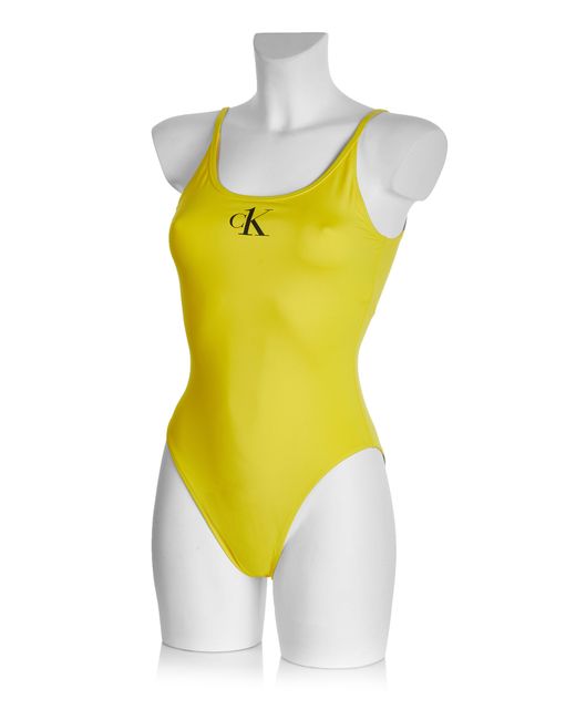 Calvin Klein Badmode-Badpak in het Yellow
