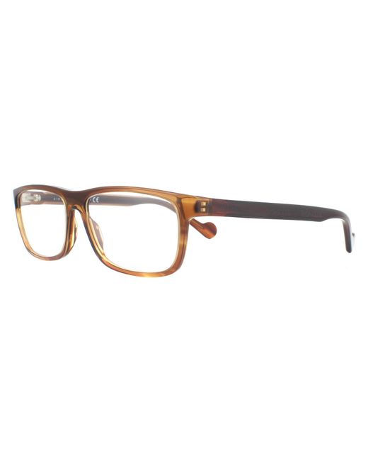 Moncler Rectangular Herren Gestreift Kristall Gläser in Brown für Herren