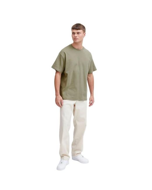 Solid Solid Casual T-Shirt in het Green voor heren
