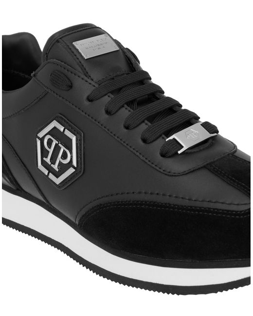 Philipp Plein Runner Hexagon Patch in het Black