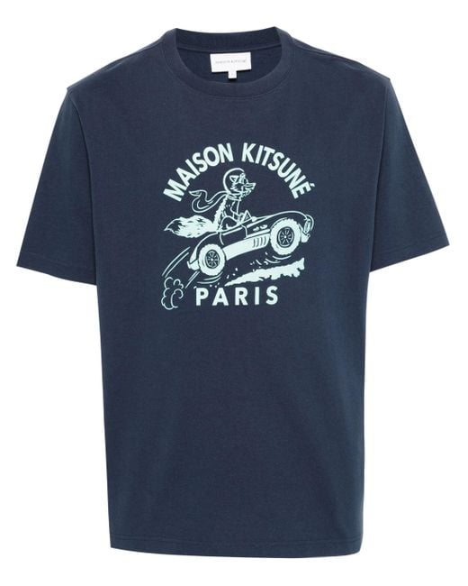 Racing Fox Comfort Tee-Shirt Mm00109Kj0118 Maison Kitsuné pour homme en coloris Blue