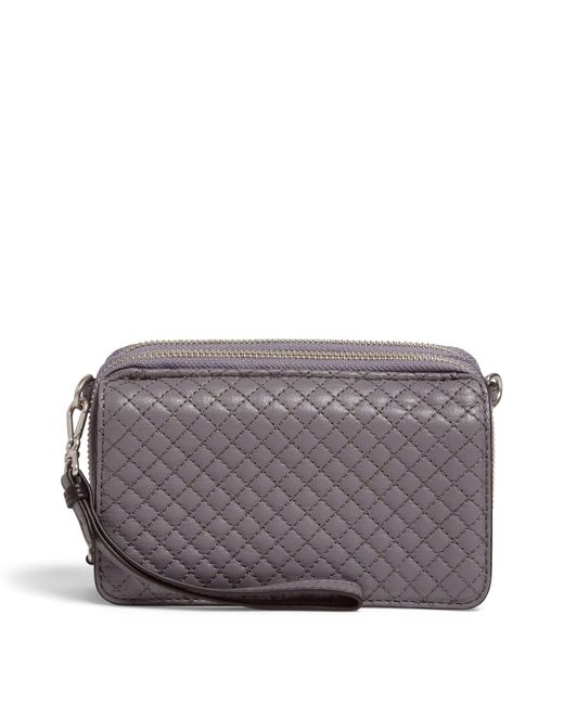 Vera Bradley Leather Carryall Rfid All In One Crossbody in Gray Lyst