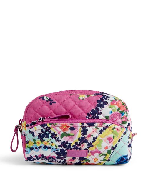 Vera Bradley Cotton Iconic Mini Cosmetic Bag in Pink - Lyst