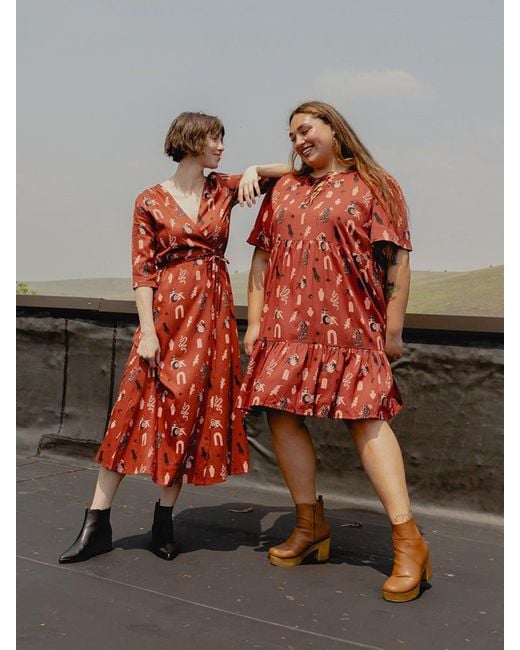 Cranberry wrap dress sale