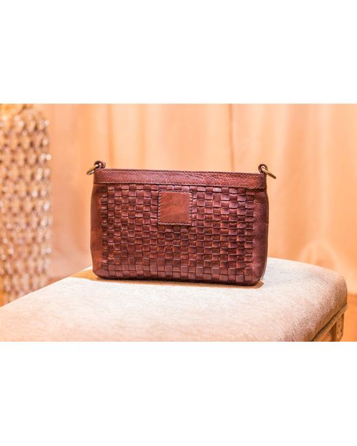 Kiko Leather Weaved Crossbody in Black Lyst