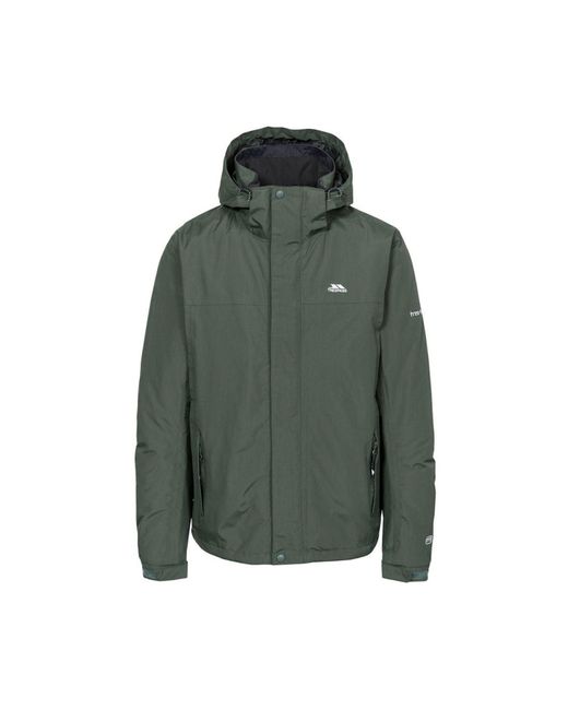 trespass olive green padded coat