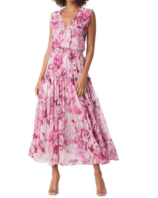 MISA Los Angles Hollen Dress in Pink | Lyst