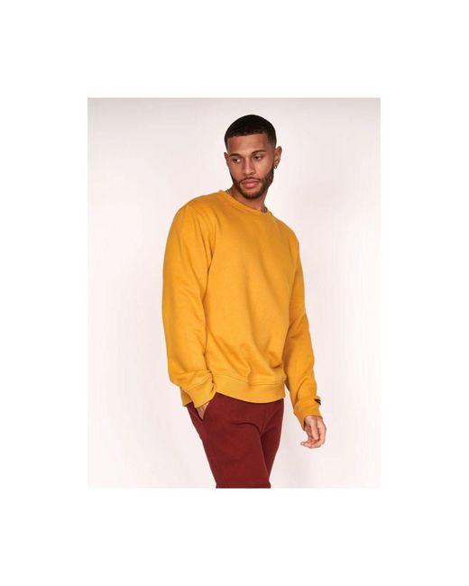 Duck and Cover Felaweres Crew Neck Sweatshirt in Orange for Men | Lyst