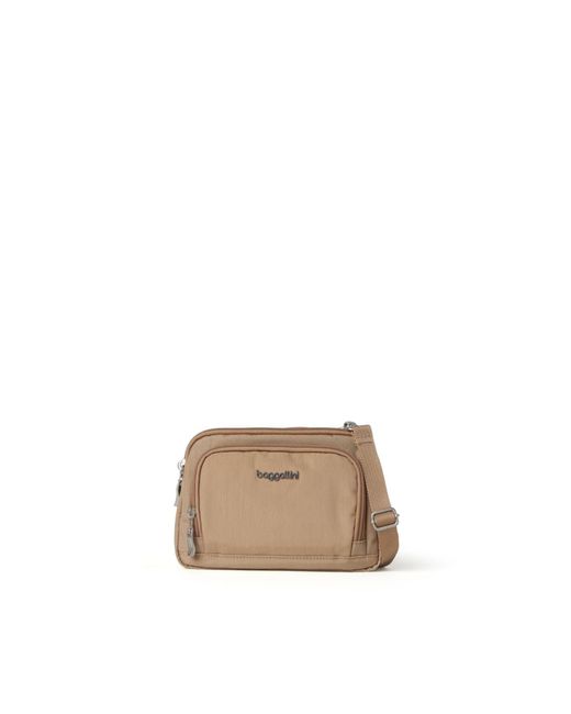 Baggallini Triple Zip With Front Wallet in Natural Lyst