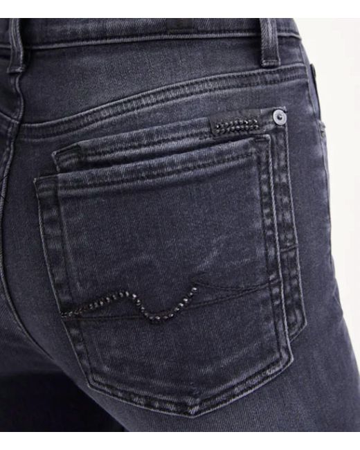 Brandewijn herhaling kennis 7 For All Mankind Swarovski Crystal Ankle Skinny Jeans in Blue | Lyst