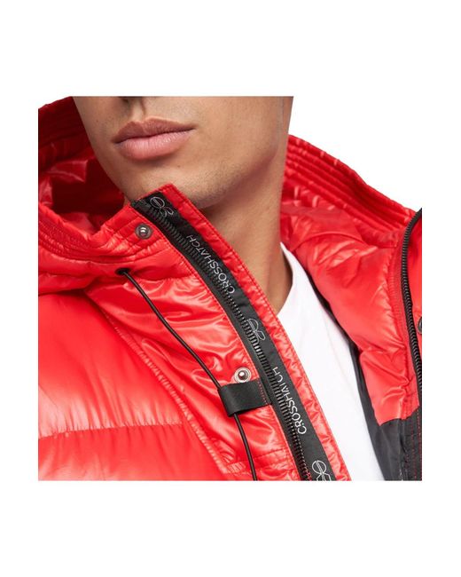 Crosshatch Crosswell High Shine Jacket in Red for Men | Lyst