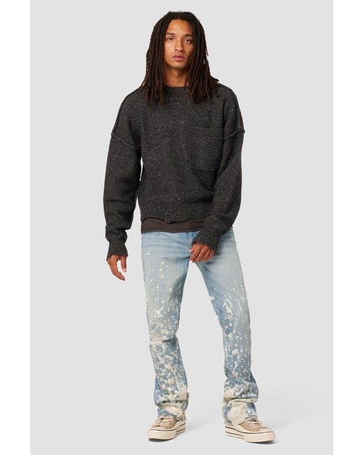 Hudson Jeans Walker Kick Flare Jeans in Black for Men Lyst