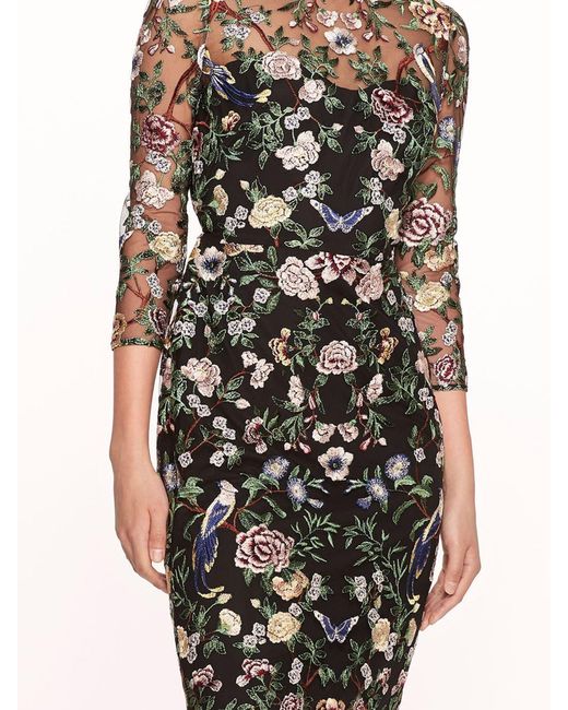 Botanical embroidered clearance dress