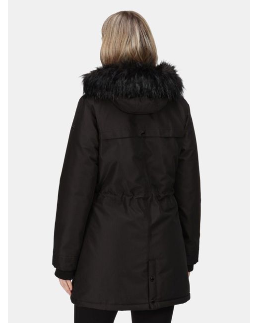 Regatta Samiyah Insulated Parka in Black Lyst