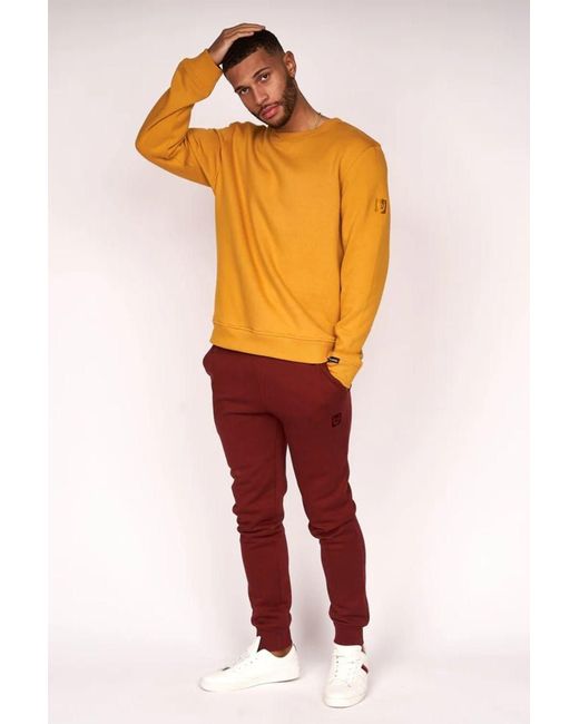 Duck and Cover Felaweres Crew Neck Sweatshirt in Orange for Men | Lyst