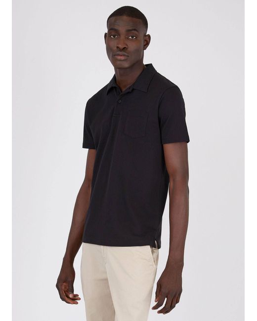 Sunspel Short Sleeve Riviera Polo Shirt in White for Men | Lyst