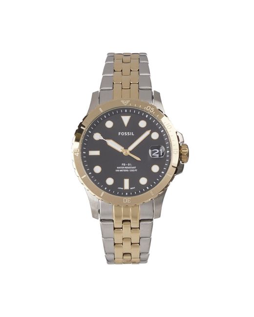 Fossil Es4745 Elegant Japanese Movement Fashionable Threehand Date Two