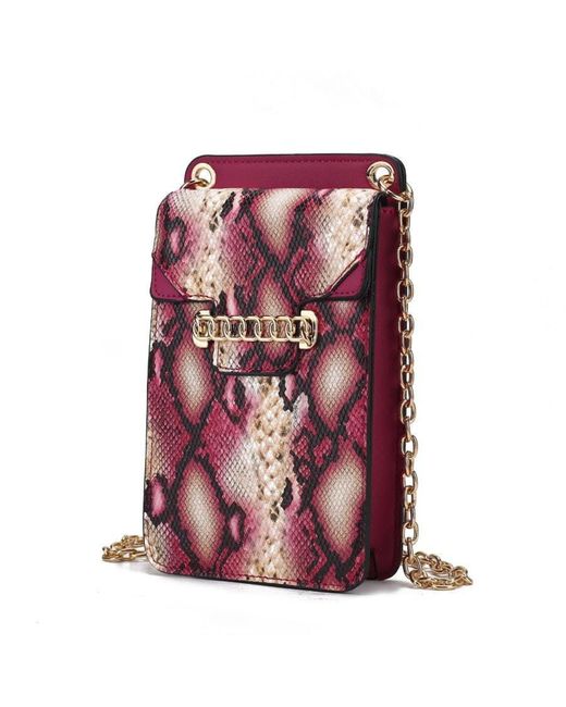 MKF Collection by Mia K Yael Snake Embossed Vegan Leather Phone