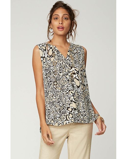 NYDJ Sleeveless Pintuck Blouse | Lyst