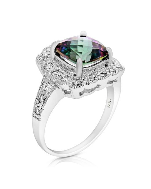 Vir Jewels 2 Cttw Mystic Topaz Ring .925 Sterling Silver With