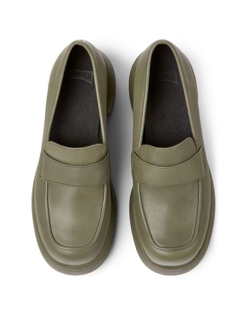 Camper Thelma Loafers in Green | Lyst