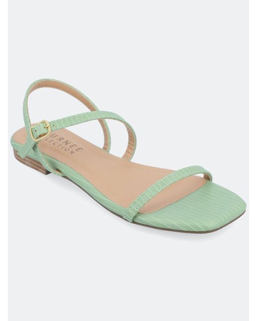 Journee Collection Crishell Sandals in Green | Lyst