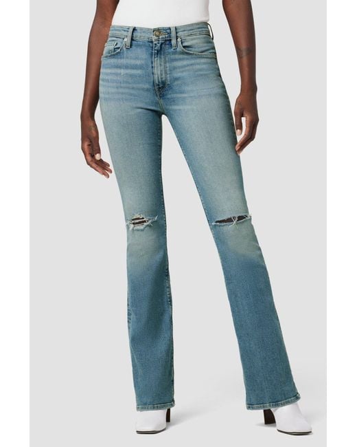 Hudson Jeans Barbara Highrise Bootcut Jean in Blue Lyst