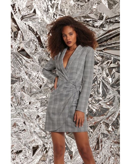 Donna Morgan Maitrie Dress in Gray | Lyst