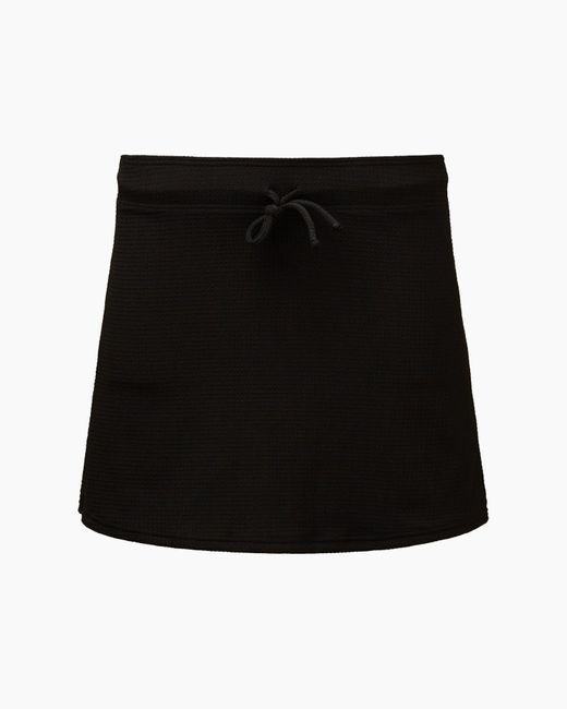 Onia Waffle Mini Swim Skirt in Black Lyst