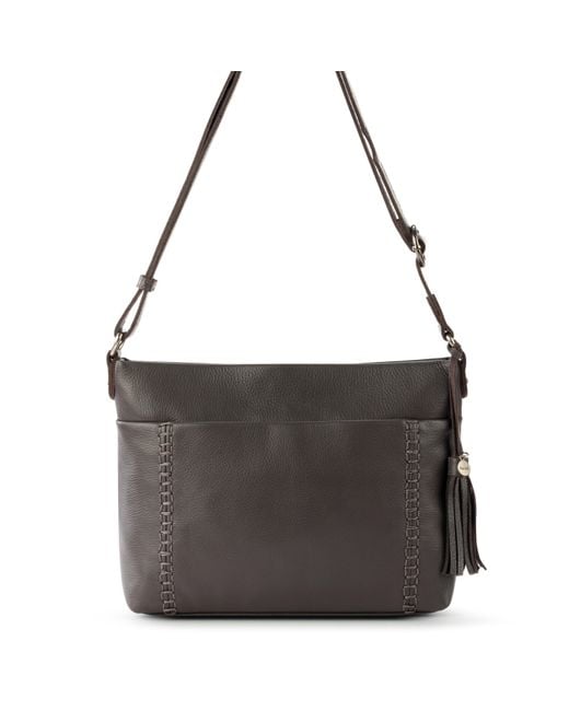 The Sak Melrose Leather Crossbody Handbag in Black Lyst