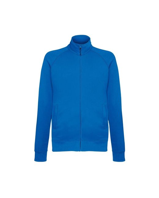 Fruit Of The Loom Lightweight Full Zip Sweatshirt Jacket in Blue for Men |  Lyst